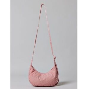 BAGGU Rose Tan Small Nylon Crescent Bag NEW NWT BNWT